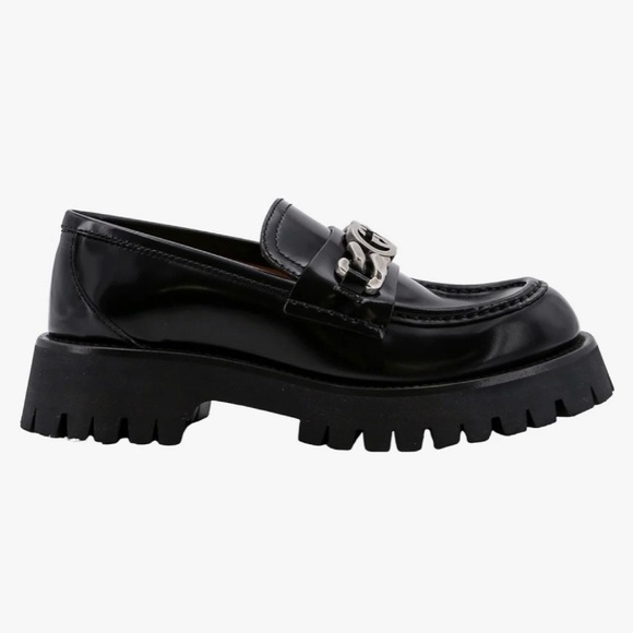 GUCCI GG logo chain chunky lug loafers - Picture 3 of 6